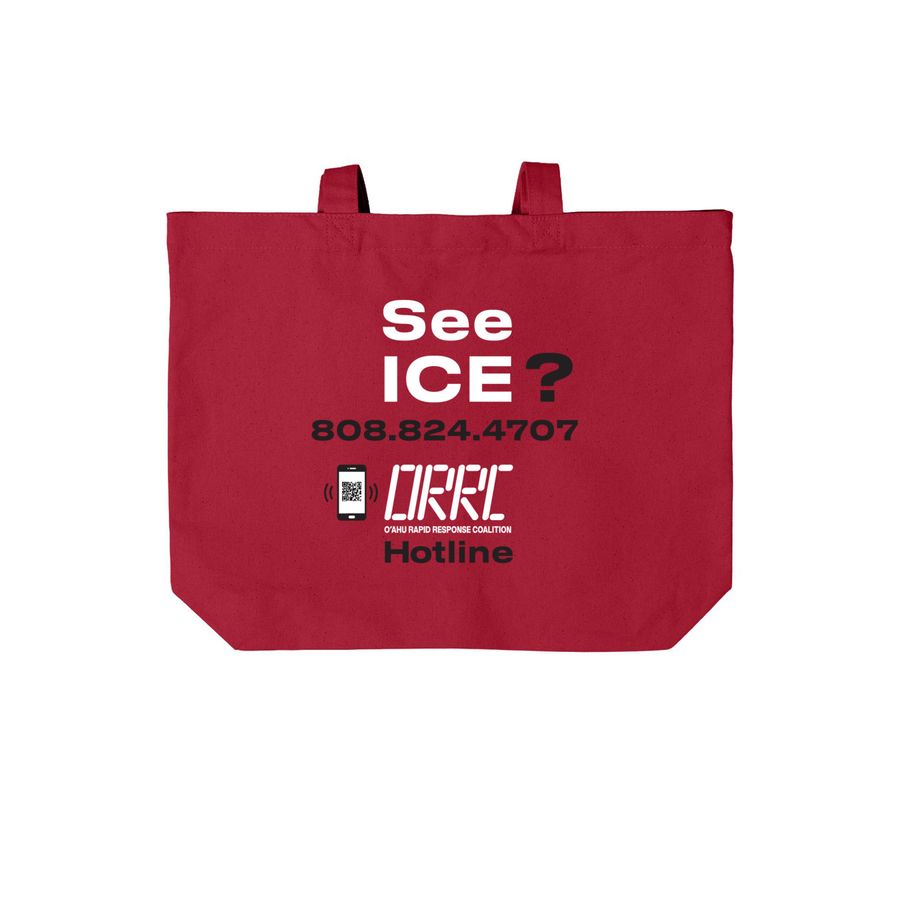 Red Tote, a Deep Red Cotton Canvas Tote Bag