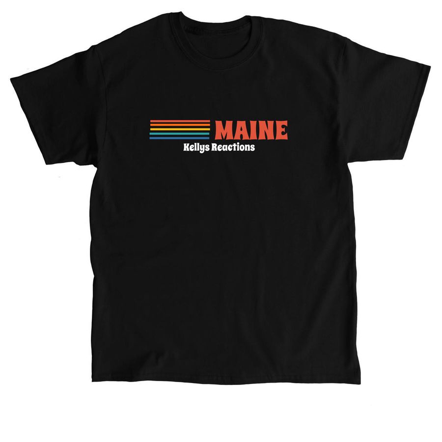 Kellys Reactions-Maine Tee, a Black Classic Unisex Tee