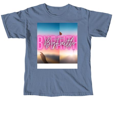 BYFAITH, a Blue Jean Comfort Colors Unisex Tee