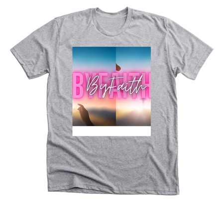 BYFAITH, a Athletic Heather Premium Unisex Tee