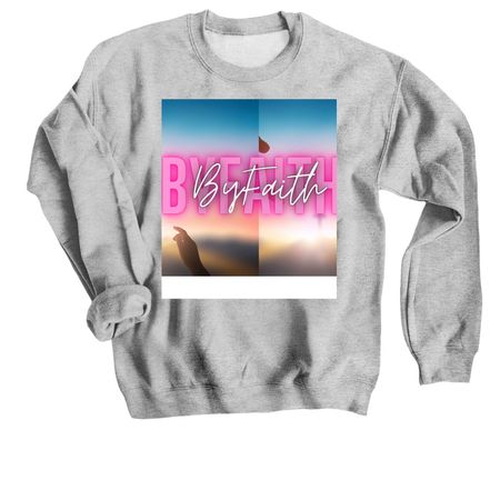 BYFAITH, a Sport Grey Crewneck Sweatshirt