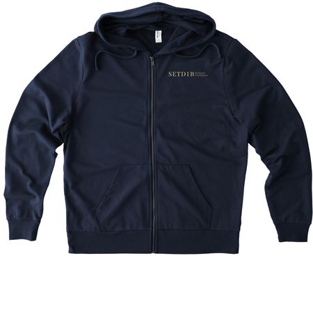 SETD1B Research Foundation, a Night Sky Navy Allmade Organic French Terry Zip Up Hoodie