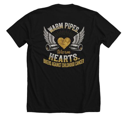 MotorCycle, a Solid Black Blend Premium Unisex Tee (back-view)