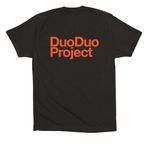 Duo Duo Project Tees & Hoodies, a Black Premium Cotton Tee (back-view)