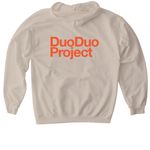 Duo Duo Project Tees & Hoodies, a Sand Gildan Softstyle Pullover Hoodie (back-view)