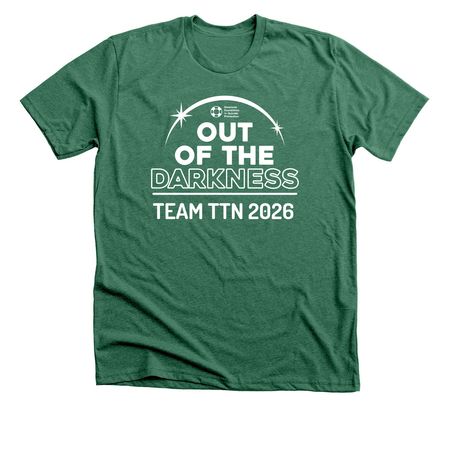 Team TTN: Walking Together. Moving with Hope., a Heather Grass Green Premium Unisex Tee