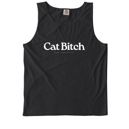 Cat Bitch, a Black Comfort Colors Tank Top