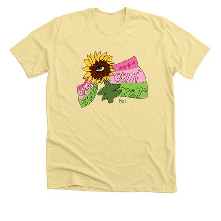 Grow Your Own Way!&nbsp;, a Heather French Vanilla Premium Unisex Tee