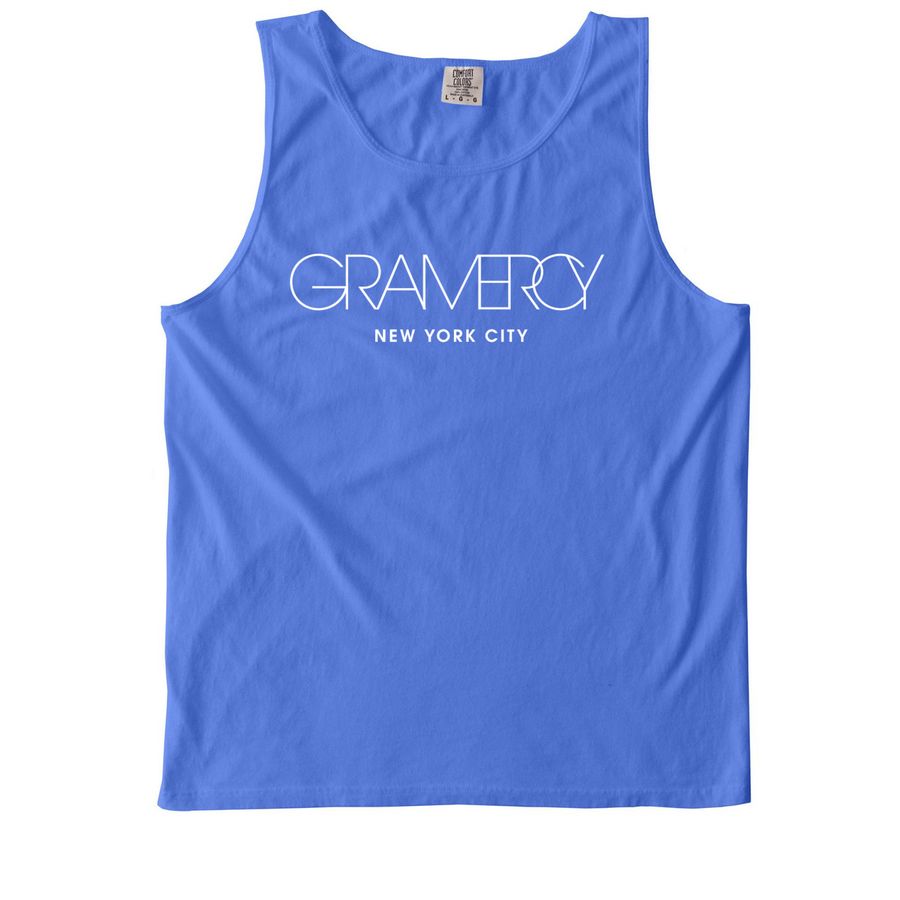 Vintage Gramercy, a Flo Blue Comfort Colors Tank Top