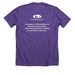 Good at Naps V1 (White Text), a Heather Team Purple Premium Unisex Tee (back-view)
