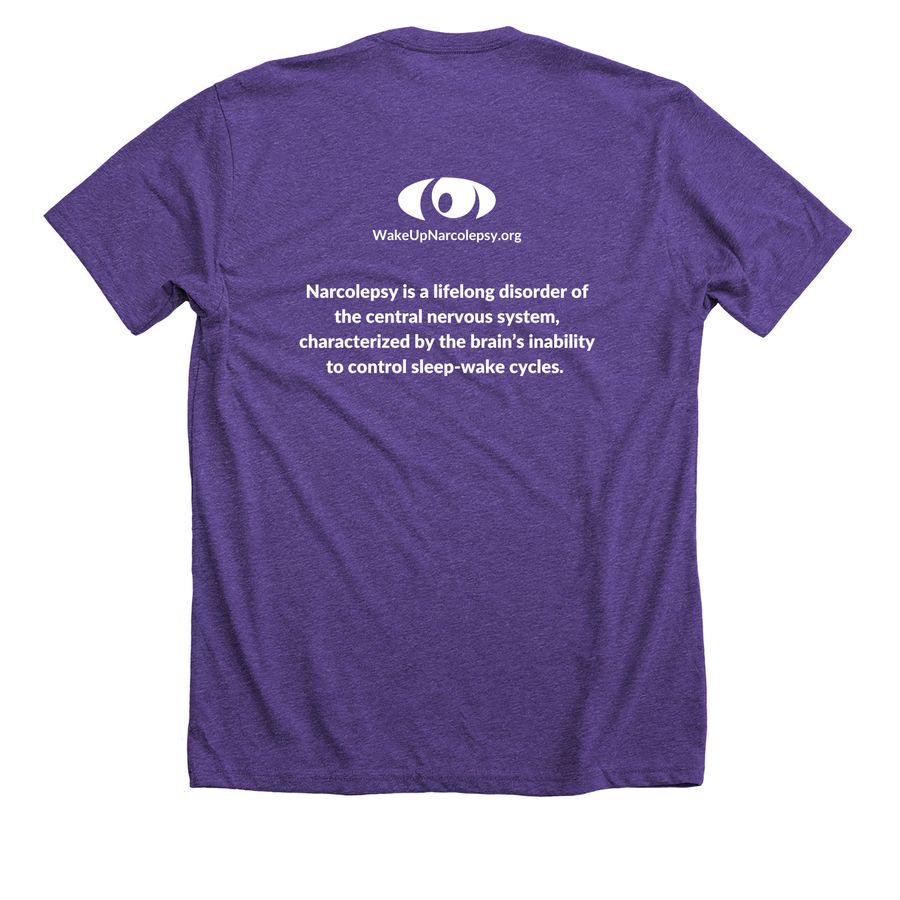 Good at Naps V1 (White Text), a Heather Team Purple Premium Unisex Tee (back-view)