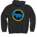 Vermilingua Major Hoodie, a Black Pullover Hoodie (back-view)