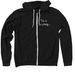 This is a story..., a Black Zip Up Hoodie
