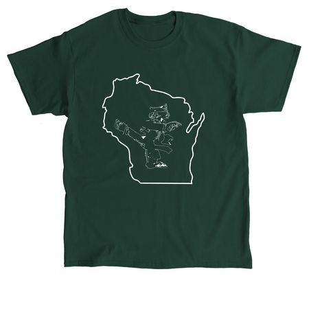 Wisconsin Martial Arts Tee 2, a Forest Green Classic Unisex Tee