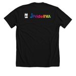 Hate is NOT Kosher, a Solid Black Blend Premium Unisex Tee (back-view)