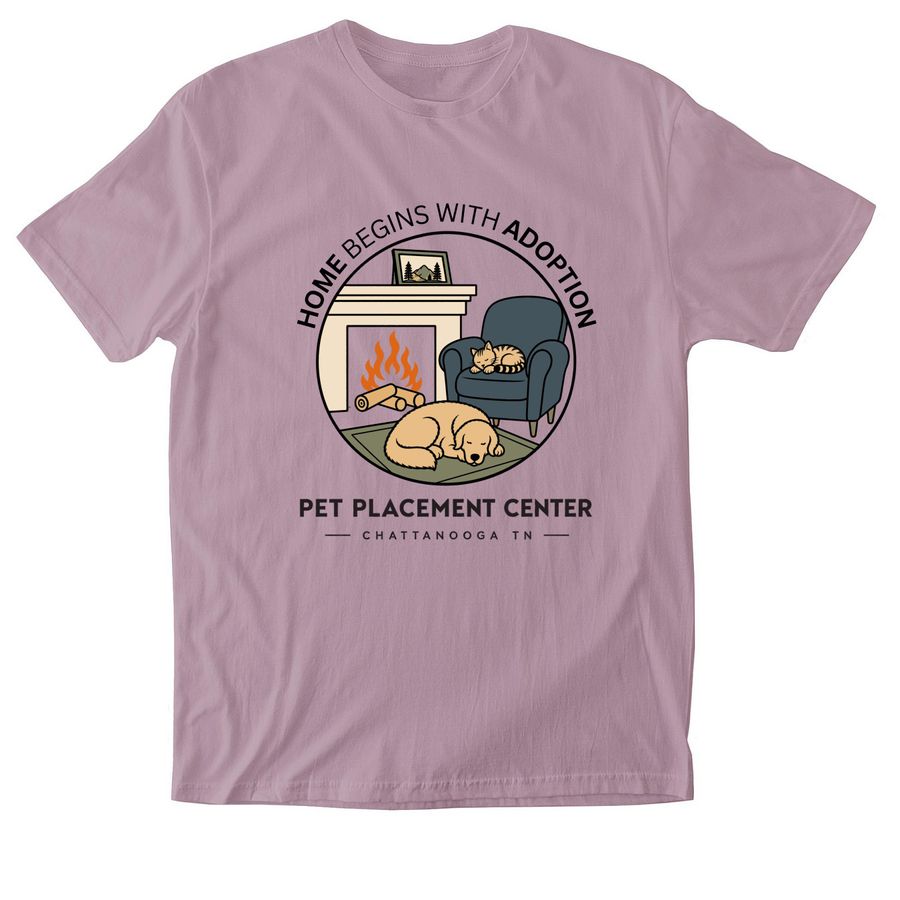 Home Begins With Adoption, a Paragon Softstyle Cotton Tee