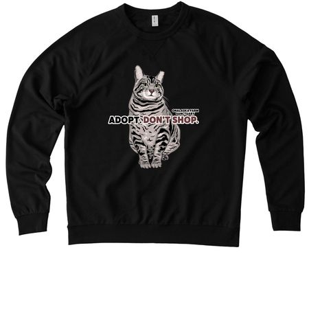 Hamilton&nbsp;, a Deep Black Allmade Organic French Terry Crewneck Sweatshirt