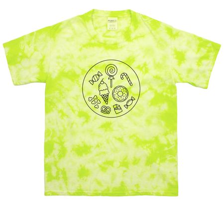 CFC, a Lemon Lime Youth Crystal Tie Dye Tee