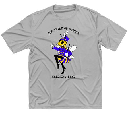 Marching Hornets - Black Text, a Silver Classic Performance Tee