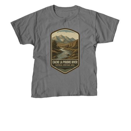 Badge Collection, a Charcoal Youth Unisex Tee