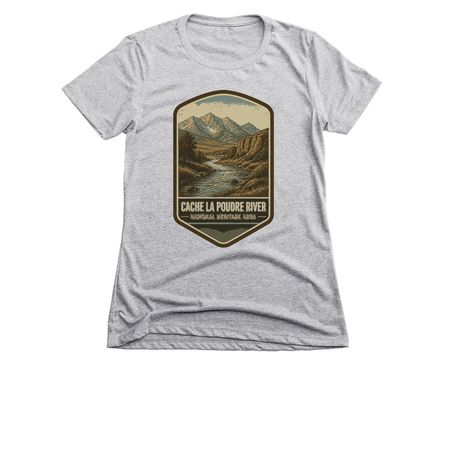 Badge Collection, a Dark Heather Grey Women's Slim Fit Tee