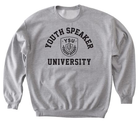 Youth Speaker University (v2), a Sport Grey Softstyle Crewneck Sweatshirt