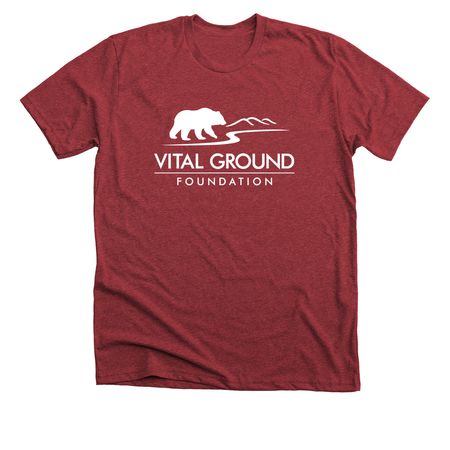 8 Shirt Designs - White Logo, a Heather Canvas Red Premium Unisex Tee