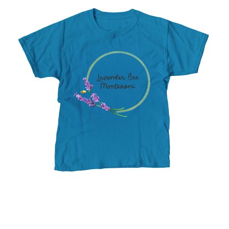 Lavender Bee Montessori, a Sapphire Youth Unisex Tee
