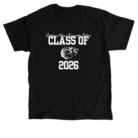Class of 2026 Tee & Sweatshirt - White Design, a Black Classic Unisex Tee