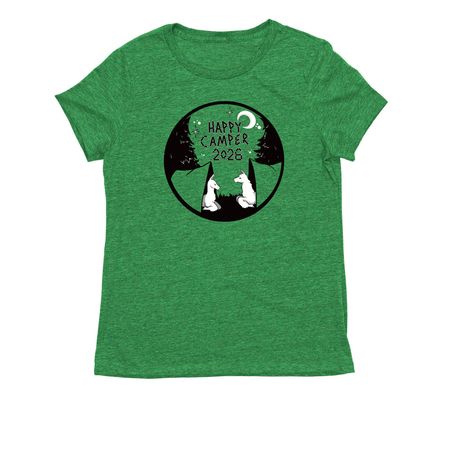 Happy Camper 2026 Women's Tops, a Enviro Green Allmade Eco Triblend Women?s Tee