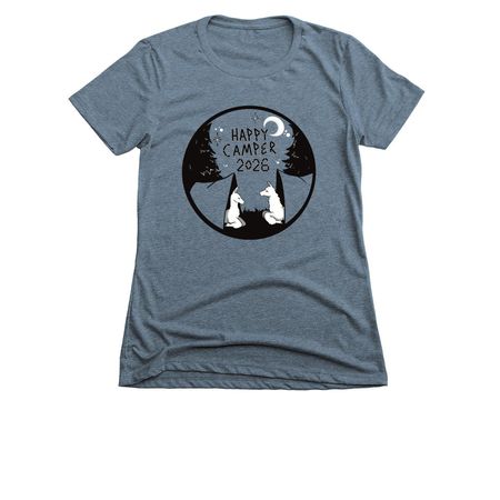 Happy Camper 2026 Women's Tops, a Indigo Women's Slim Fit Tee