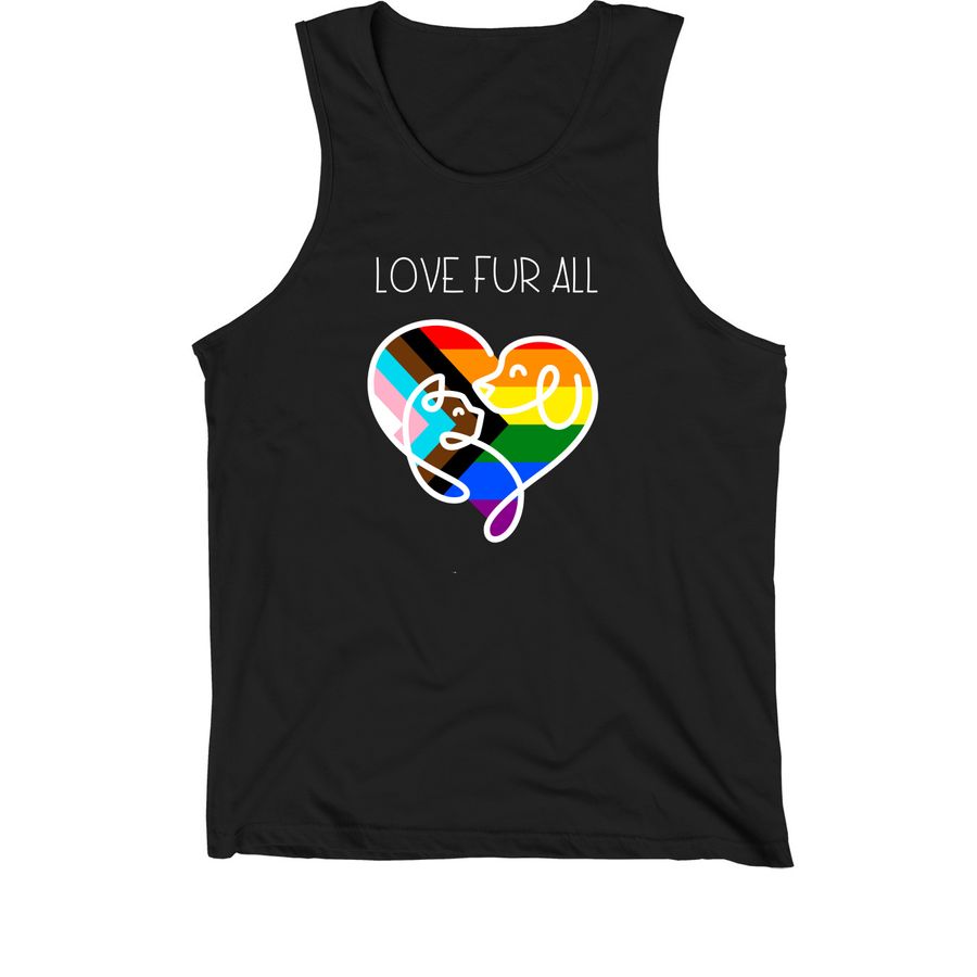 SPCA-NN Pride Logo, a Black Premium Cotton Tank