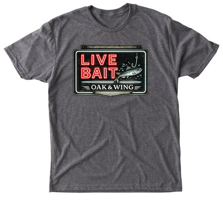 O&W Live Bait, a Premium Heather Triblend Unisex Tee