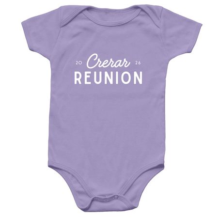 Crerar Reunion Onesie, a Lavender Infant Onesie
