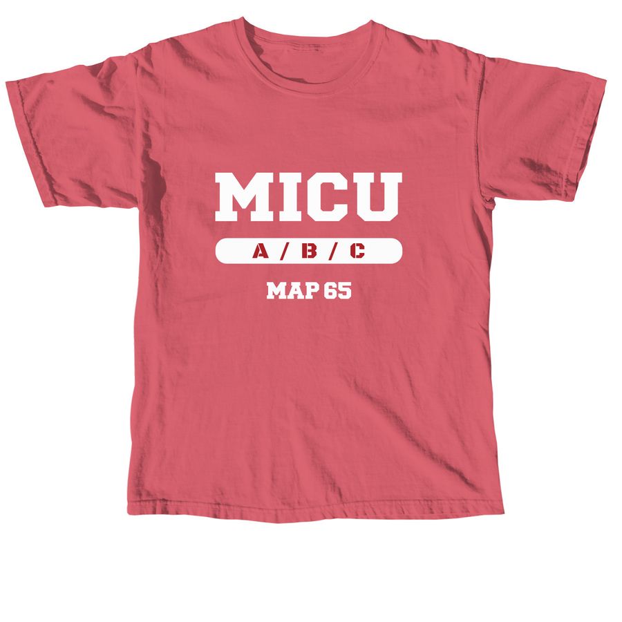 MAP 65 Red, a Crimson Comfort Colors Unisex Tee