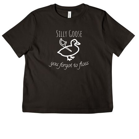 Silly Goose, a Black Women's Heavyweight Tee