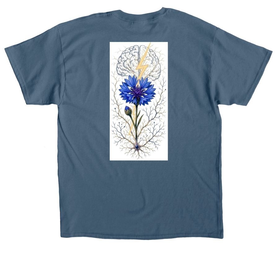 Marching for Mike ALS Walk 2026, a Indigo Blue Classic Unisex Tee (back-view)
