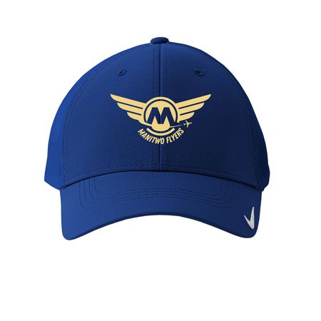Manitwo Flyers Hats, a Game Royal Printed Nike Dri-FIT Legacy Performance Cap