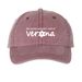 The Verona Juniors Classics Collection, a Maroon Printed Pigment Dye Baseball Cap