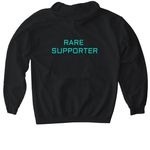 End Alexander Disease Rare Supporter, a Black Gildan Softstyle Pullover Hoodie (back-view)