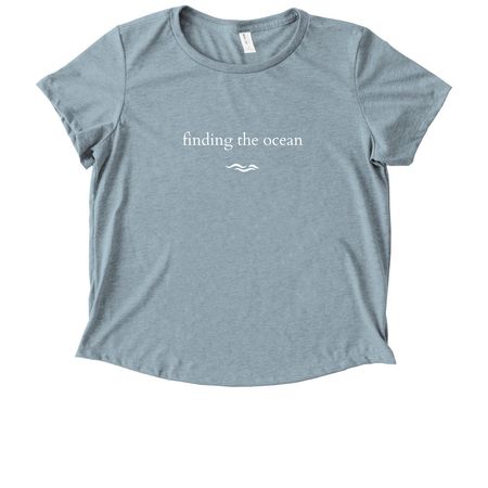 finding the ocean tees, a I Like You Blue Allmade Eco Triblend Women?s Scoop Neck Tee