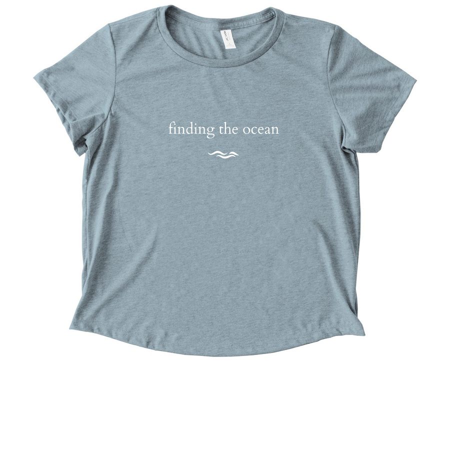 finding the ocean tees, a I Like You Blue Allmade Eco Triblend Women?s Scoop Neck Tee