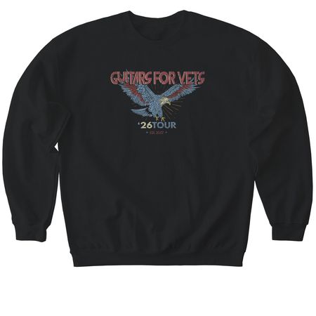 2026 G4V Tour Tee, a Black Softstyle Crewneck Sweatshirt