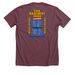 the basement yard merch, a Heather Maroon Premium Unisex Tee (back-view)