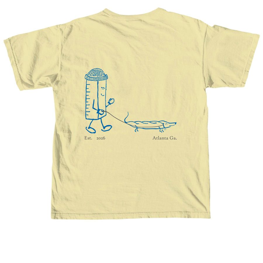 Danielito best pals, a Butter Comfort Colors Unisex Tee (back-view)