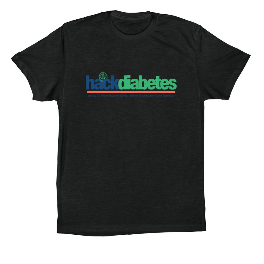 HackDiabetes, a Vintage Black Premium Cotton Tee