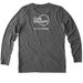 Sorry I'm Late, a Aluminum Grey Allmade Eco Triblend Women?s Long Sleeve Tee (back-view)