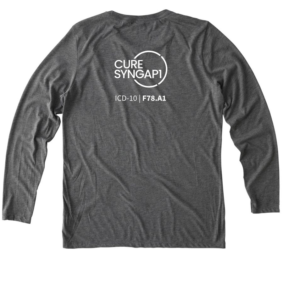 Sorry I'm Late, a Aluminum Grey Allmade Eco Triblend Women?s Long Sleeve Tee (back-view)