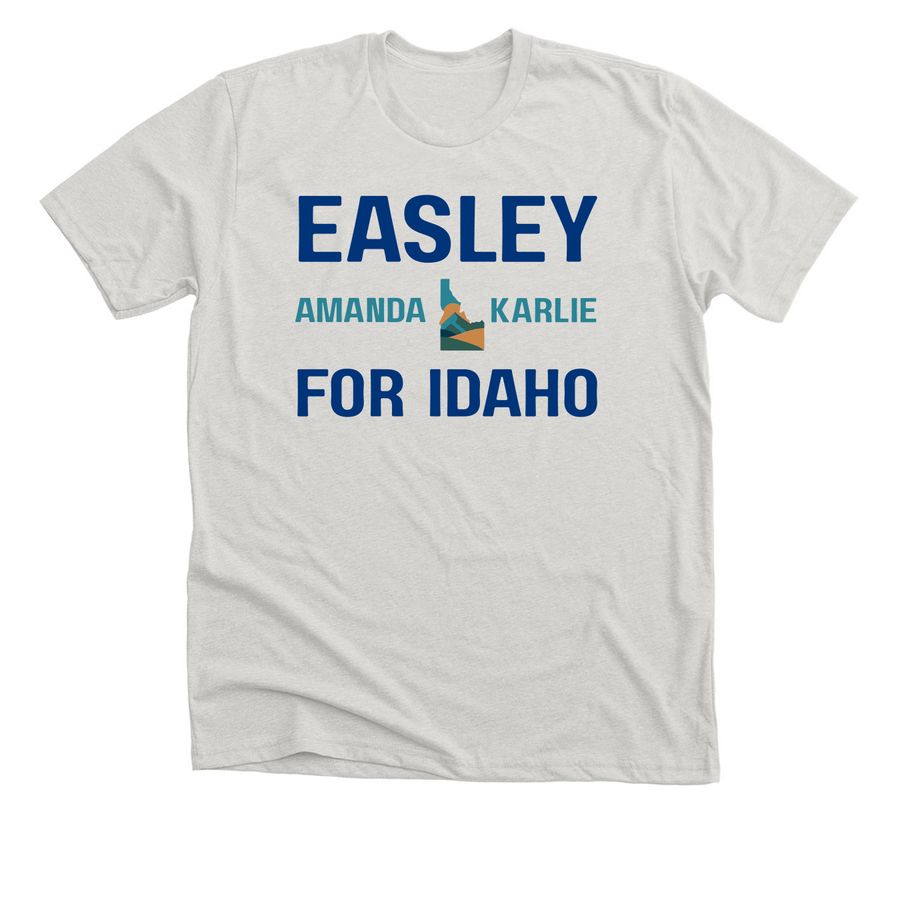 Easley for Idaho Logo Merch&nbsp;, a Heather Cement Premium Unisex Tee