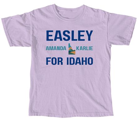 Easley for Idaho Logo Merch&nbsp;, a Orchid Comfort Colors Unisex Tee